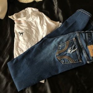 Lightly distressed Hollister jeans
